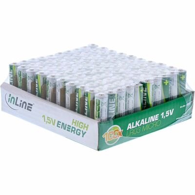 Baterka InLine High Energy Alkalická AA (100ks) 1.5V (LR6)