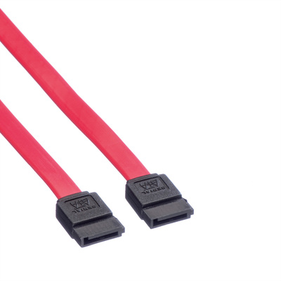 Kábel SATA III M/M 1m, 6 Gbit/s, červený