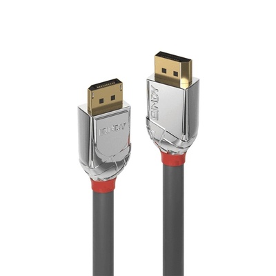 Kábel DisplayPort M/M 1m, 8K@60Hz, DP v1.4, 32.4Gbit/s, sivý, pozl.konektor, Cromo Line