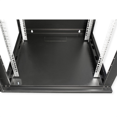 19" Rack na stenu 18U, čierny, 912x600x600mm (HxWxD), odnímateľné bočnice