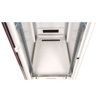 19" Rack na podlahu 47U, 2276x600x1000mm (HxWxD), PRO, sklenené dvere, sivý