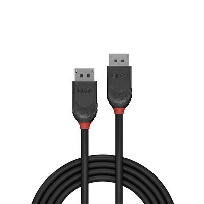 Kábel DisplayPort M/M 3m, 16K@60Hz, DP v2.1, 54Gbit/s, čierny, Black Line