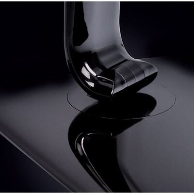 LED stolná lampička stmievaťelná, 12W, voľba teploty svetla, USB, čierny lesk