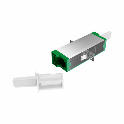 Adaptér/Spojka optická E2000/APC-E2000/APC, OS2, simplex, zelená, 12ks/bal