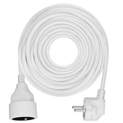 Predlžovačka 15m s 1 zásuvkou, 1.50mm², biela