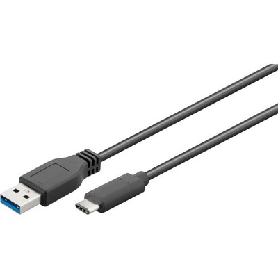 Kábel USB 3.0 AM/CM (3.1 Typ C) 3m, Super Speed, čierny