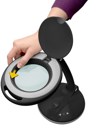 Náhradná sklenená šošovka pre lupu / lampu, 5 dioptrií, 100mm