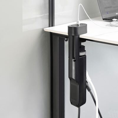 Predlžovačka 2m s 3 zásuvkami na stôl  1.50mm², USB nabíjačka (1x USB A + 1x USB C) 20W, čierna