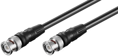 Kábel BNC-BNC M/M 5m, 50 Ohm, RG58, čierny