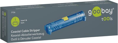 Odblankovávač / Odizolovacie kliešte na koaxiálne káble, modrý