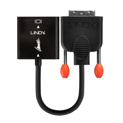 Adaptér DVI-D na VGA, 10cm čierny