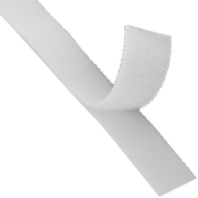 Káblový organizér suchý zips 10m návin, biela farba, šírka 16mm