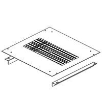 19" Ventilačná jednotka, 2 vetráky, 1Us termostatom, čierna