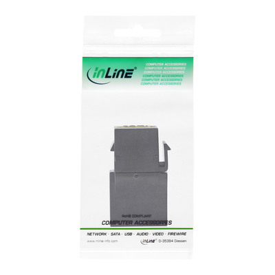 Modul HDMI Keystone F/F 90° čierny