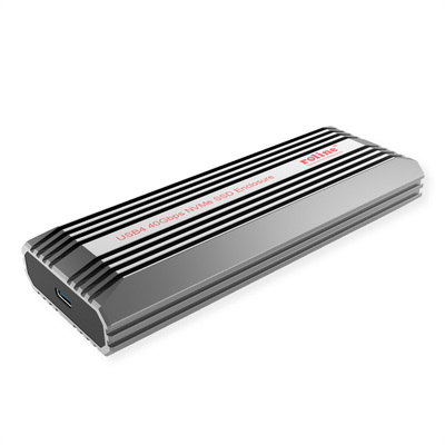 Externý box / Adaptér USB 4 Gen 3x2 Typ C na NVMe M.2 SSD HDD (M-key), 40Gbps, sivý