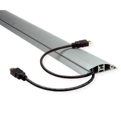 Kábel HDMI M/M 10m, High Speed+Eth, 4K@30Hz, HDMI 1.4, pozl. konektor, čierny, TPE, flexibilný