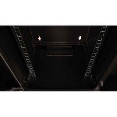 10" Rack na stenu 12U, čierny, 595x312x300 mm (HxWxD), RAL 9005