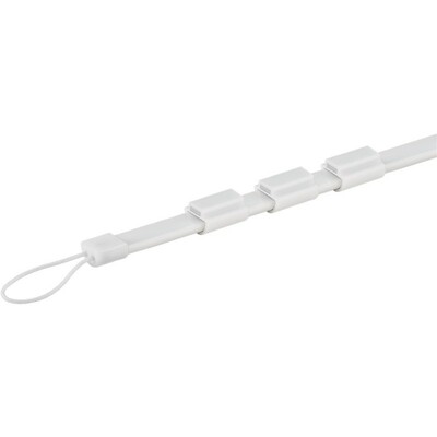 Prenosný LED pásik s USB konektorom + vrecko, 2m, teplá biela, IP65, OUTDOOR, mag. uchytenie. biely