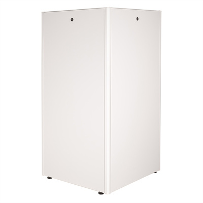 19" Rack na podlahu 32U, 1560x800x800mm (HxWxD), BASIC, sklenené dvere, sivý