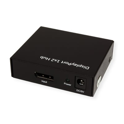 Video distribútor/splitter/hub DisplayPort 1IN/2OUT, MST, DP v1.2, UHD 4K@30Hz