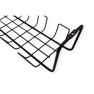 Káblový organizér, žľab na káble pod stôl, 600x132x99mm (DxHxV), čierny, 2ks/bal