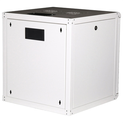19" Rack na stenu 12U, sivý, 640x600x600mm (HxWxD), RAL7035, PRO, odnímateľné bočnice