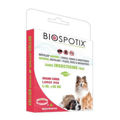 Obojok BIOGANCE Biospotix L-XL s repelentným účinkom, pre veľké psy, 75cm/nad 30 kg