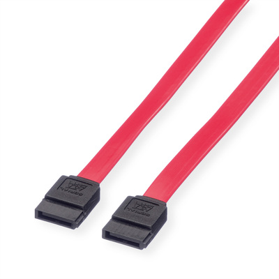 Kábel SATA III M/M 0.5m, 6 Gbit/s, červený