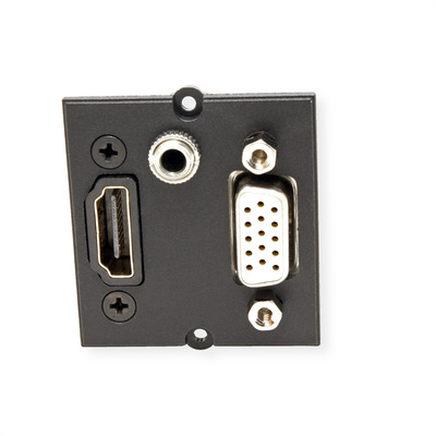 Modul pre BACHMANN, HDMI + VGA + 3.5mm stereo jack, F/F, 0.2m, čierny