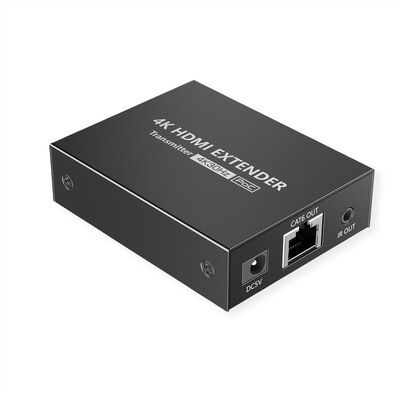 Predĺženie HDMI cez TP do 40m, IR, 4K@60Hz, Power over Cable (PoC), s lokálnym monitorom "loop out"