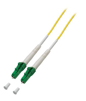 Fiber kábel LC/APC-LC/APC, 1m Simplex OS2(9/125µm), LSOH, G657.A2, ohybný, 2mm, žltý