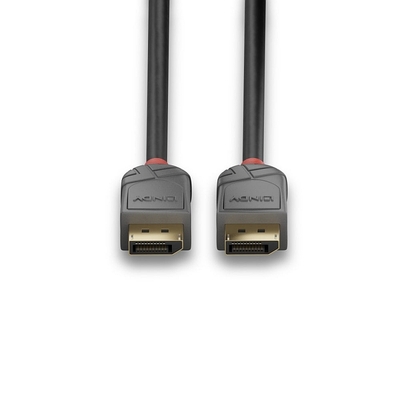 Kábel DisplayPort M/M 1m, 8K@60Hz, DP v1.4, 32.4Gbit/s, čierny, pozl.konektor, Anthra Line