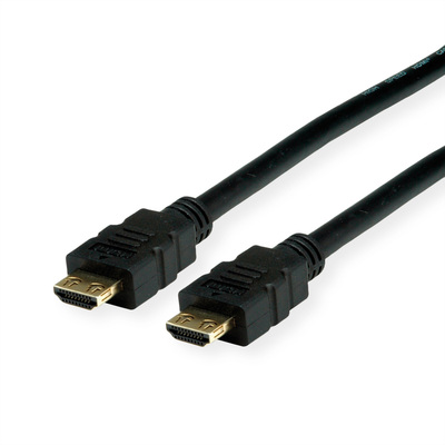 Kábel HDMI M/M 3m, High Speed+Eth, 4K@60Hz, HDMI 2.0, G, čierny, konektor s aretáciou