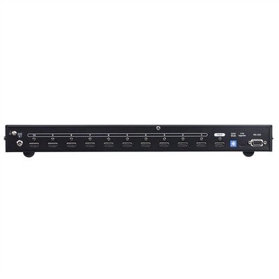 Video distribútor/splitter HDMI 1IN/10OUT UHD 4K@60Hz, RS232, 18G, čierny