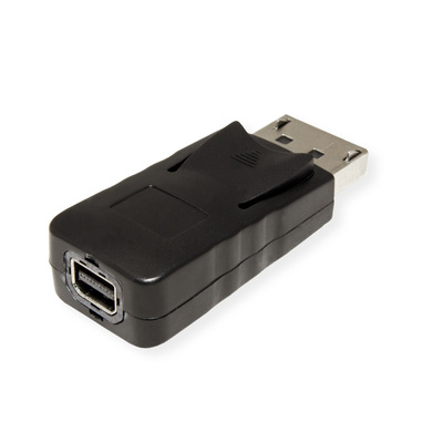 Adaptér DisplayPort na mini DisplayPort M/F, dongle, čierny