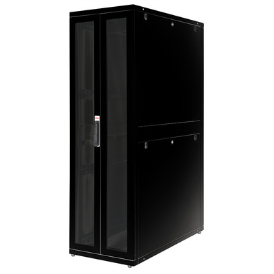 19" Rack na podlahu 42U, 1970x600x1200mm (HxWxD), PRO, čierny