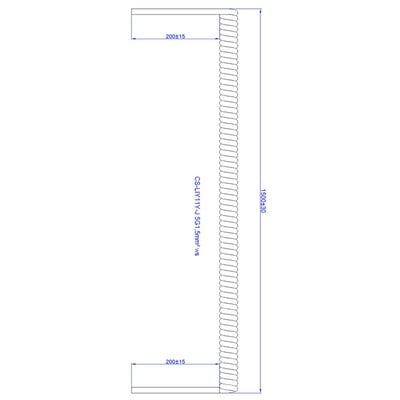 Kábel el. špirála 1.5m/6m 5x1,5mm², biely, PUR