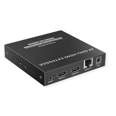 Predĺženie HDMI cez TP do 120m, IR, (aj cez LAN/TCP/IP), 4K@60Hz, RS232, s lokálnym monitorom