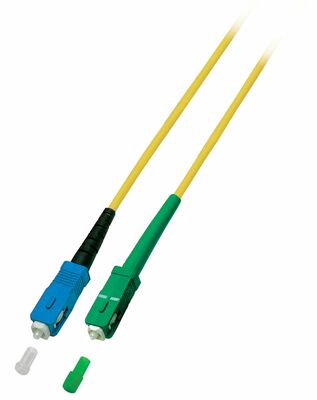 Fiber kábel SC-SC/APC, 5m Simplex OS2(9/125µm), LSOH, 3mm, žltý