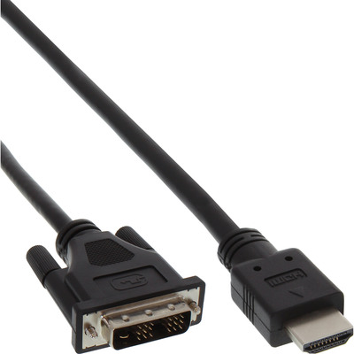 Kábel DVI-D/HDMI M/M 3m, Single-Link, 1920x1080@60Hz, čierny