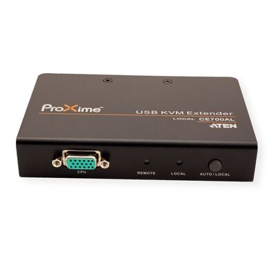 Predĺženie KVM cez TP do 150m, VGA, USB, RS-232, Dual Remote (lokálne ovládanie/monitor)