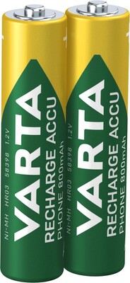 Batéria VARTA RTU nabíjacia AAA (2ks) 1.2V 800mAh NiMH (HR03 58389) 2BL