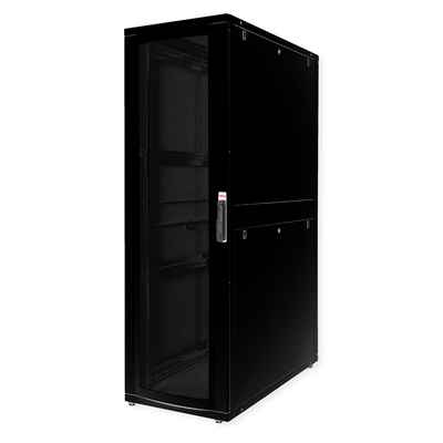 19" Rack na podlahu 42U, 1970x600x1200mm (HxWxD), PRO, čierny