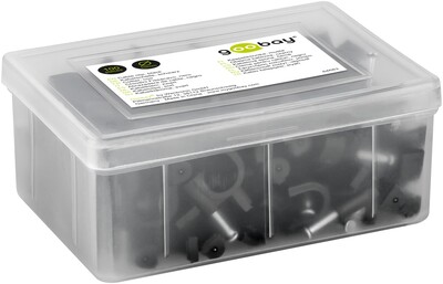 Káblová úchytka 10mm, čierna, 100ks/bal