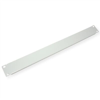 19" záslepka 1U, kovová, sivá RAL7035