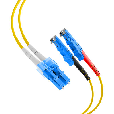 Fiber kábel LC-E2000, 1m Duplex OS2(9/125µm), LSOH, 2mm, žltý