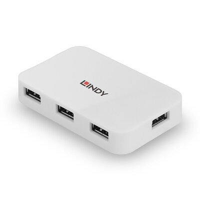 Hub USB 3.2, 4 Port, 4x USB A, 50cm, biely
