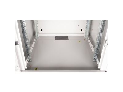 19" Rack na stenu 9U, sivý, 505x600x600 mm (HxWxD), RAL7035, PRO, odnímateľné bočnice