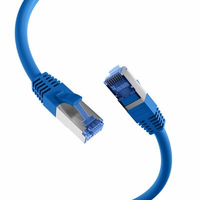 S/FTP (PiMF) Patchkábel LSOH 1.5m cat.7, modrý, Cu, SuperFlex