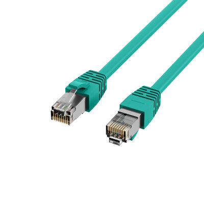 S/FTP (PiMF) Patchkábel LSOH 10m cat.8.1, zelený, Cu, 40GBit/s, 2000MHz